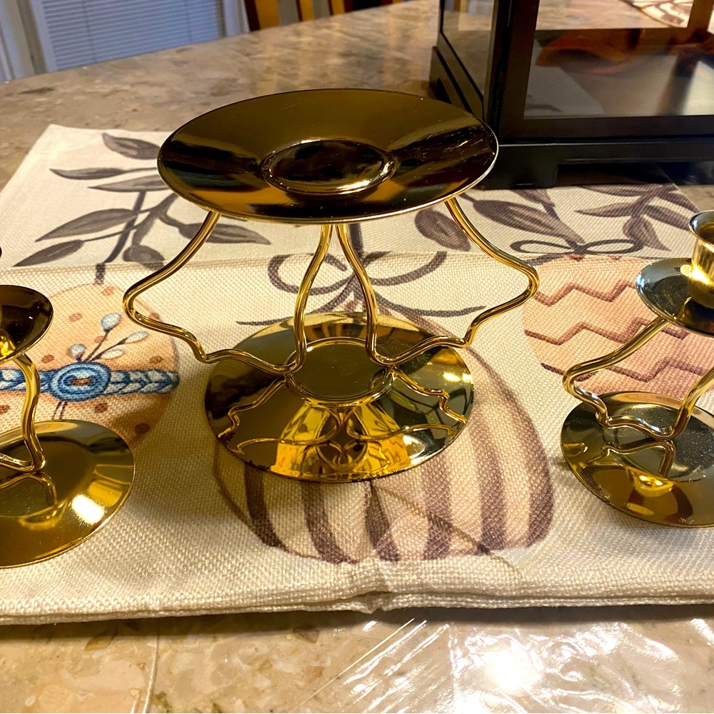 Beautiful wedding candle holders.